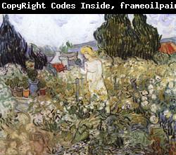 Vincent Van Gogh Mlle.Gachet in Her Garden at Auvers-sur-Oise